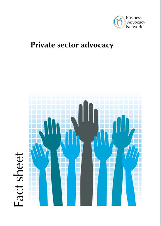 Private sector advocacy