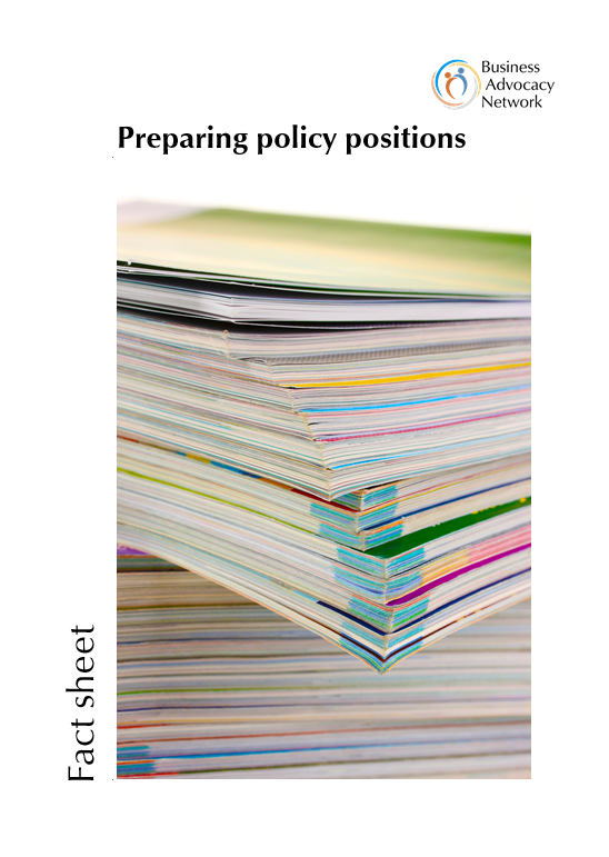 Preparing policy positions